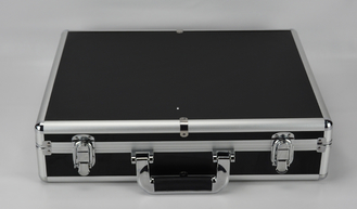 Caja que lleva 400*360*200m m, cartera de aluminio de la herramienta de aluminio negra de la herramienta en venta