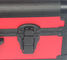 Caja de herramienta de aluminio roja con la exhibición de cuero de la PU y el peso ligero de las herramientas que embala